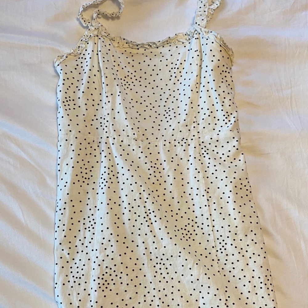 White linen Urban Outfitters dress
